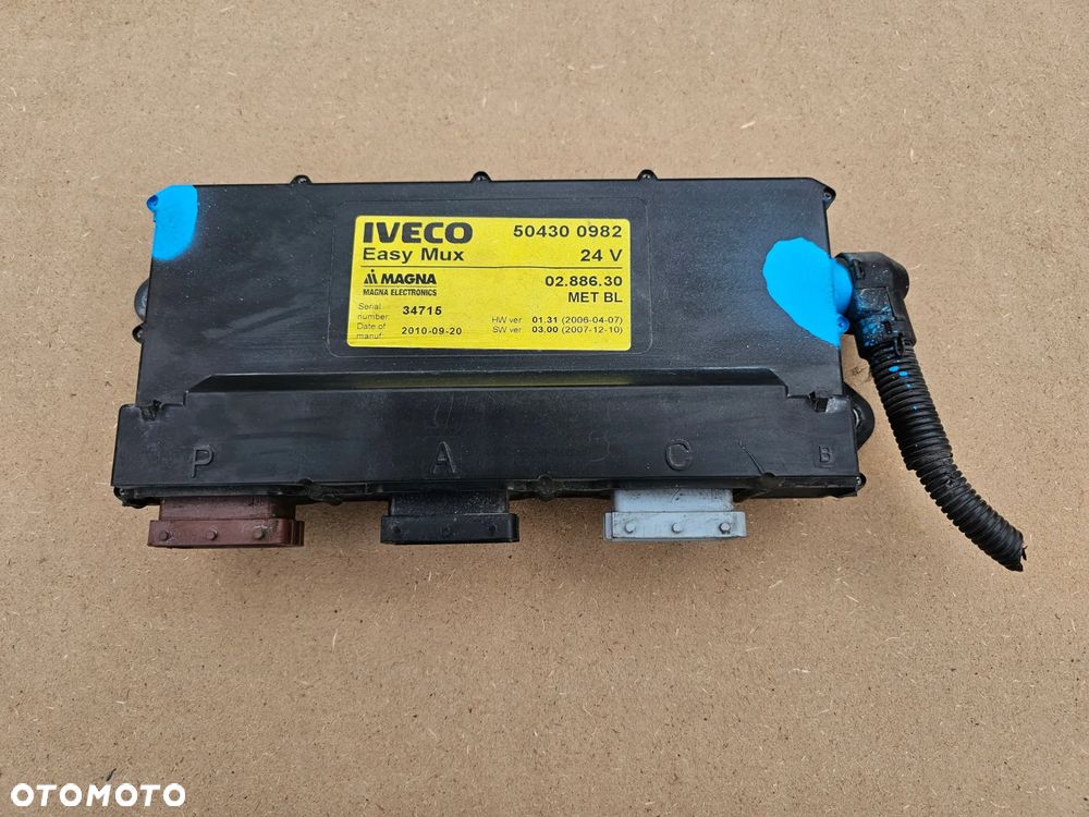 STEROWNIK MODUŁ KASETA KOMPUTER ŚWIATEŁ EASY MUX 504300982 IVECO EUROCARGO - 1