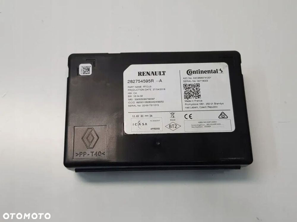 MODUŁ STEROWNIK NAWIGACJI MEGANE IV 4 282754595R - 1