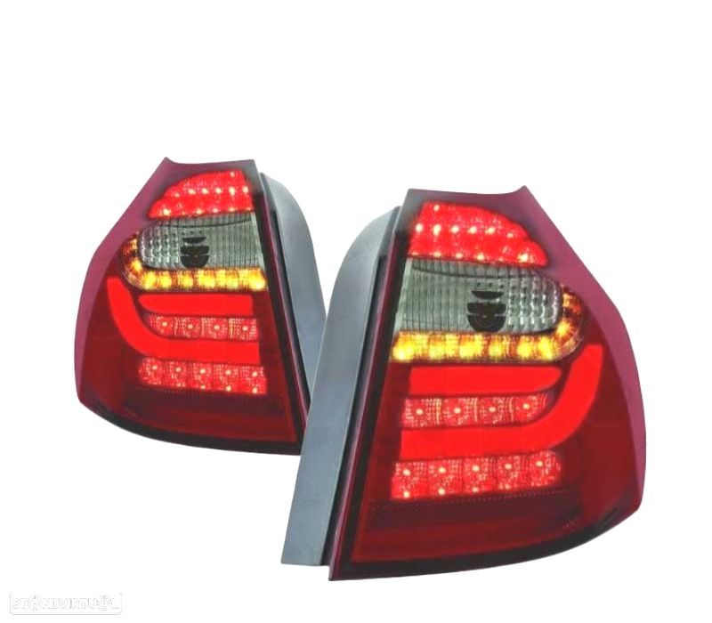 FAROLINS TRASEIROS LED BMW E87 VERMELHO BRANCO - 1