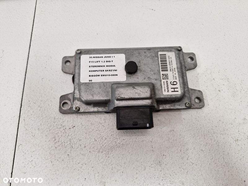 nissan juke i 1 f15 lift 1.2 dig-t sterownik moduł komputer skrzyni biegów emu10-080n - 1