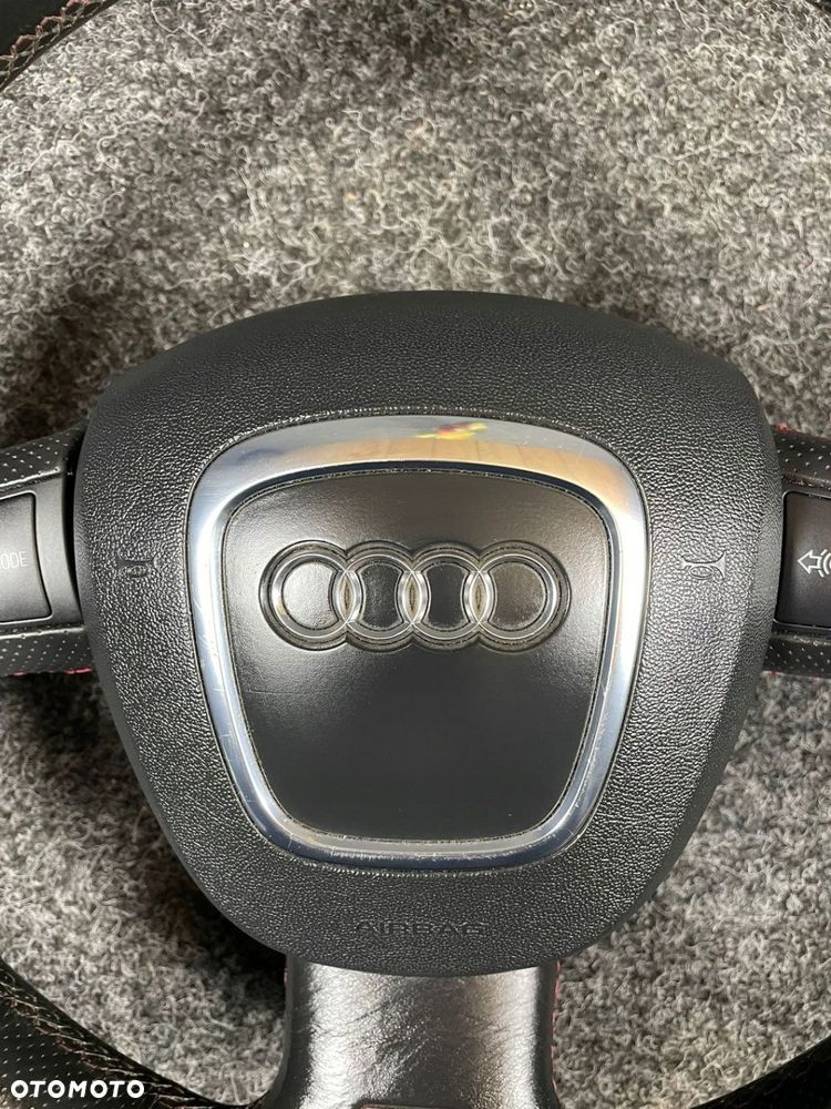 audi a4 b7 kierownica skóra skórzana airbag multifunkcja s-line do obszycia - 4