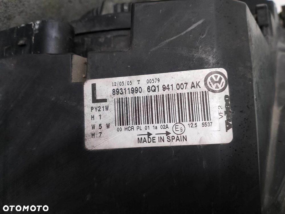 LAMPA PRZÓD LEWA VW POLO IV FL 6Q1941007AK 89311990 - 6