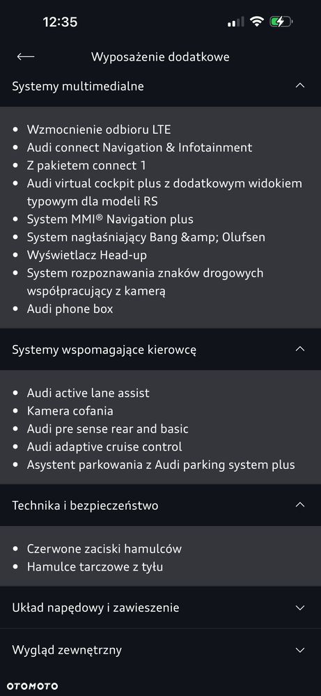 Audi RS5 Sportback Quattro Tiptronic - 19
