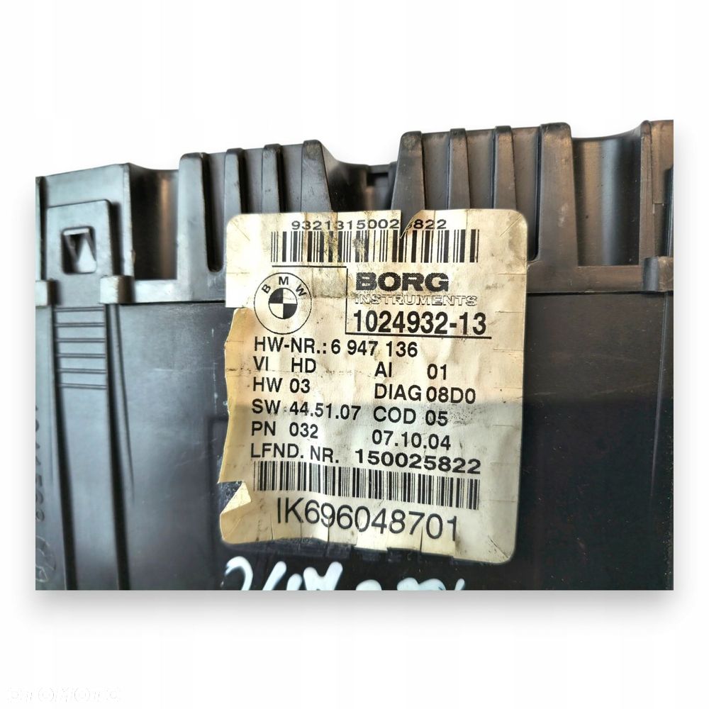 LICZNIK ZEGARY 6947136 BMW E81 E87 2.0 D Diesel 247 384km europa - 2