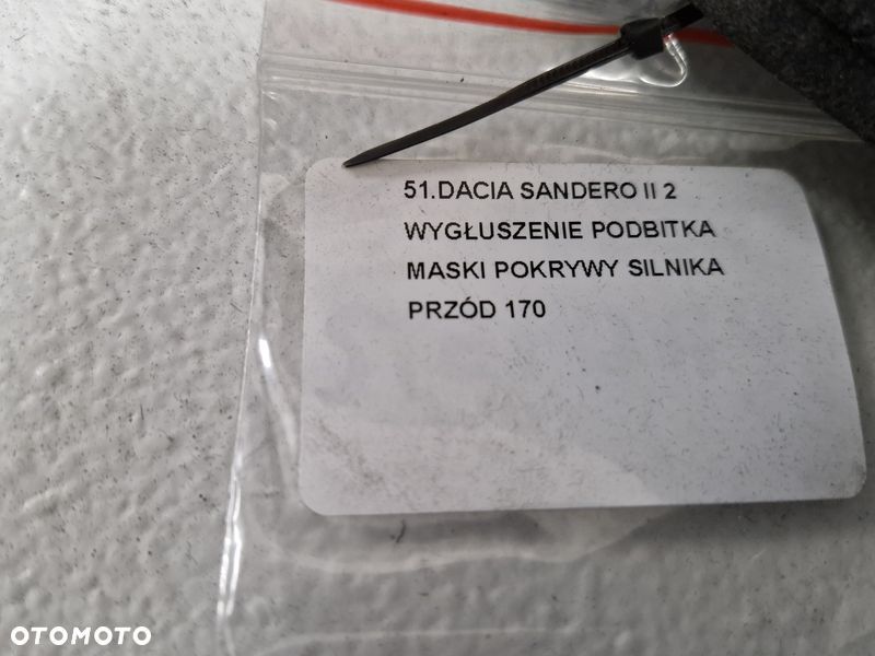 DACIA SANDERO II 2 WYGŁUSZENIE PODBITKA MASKI POKRYWY SILNIKA PRZÓD - 5