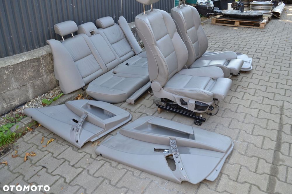 BMW E61 FOTELE SKÓRY KANAPA BOCZKI MPAKIET KOMPLET ANGLIK podgrzewane - 2