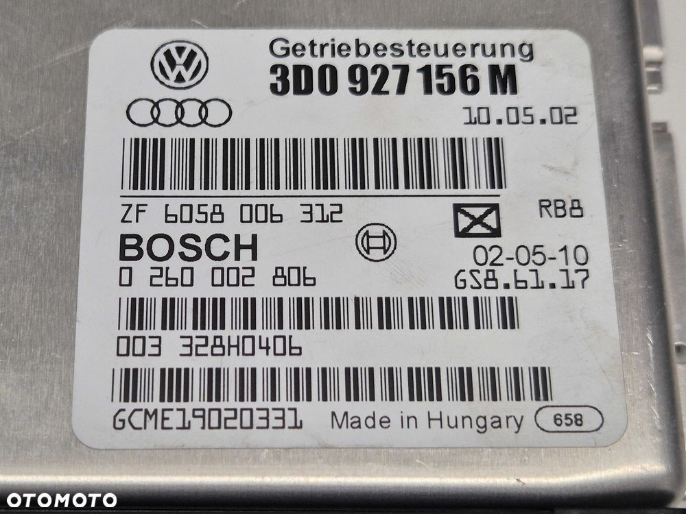 vw phaeton 3.2 komputer sterownik skrzyni biegów automatycznej - 6
