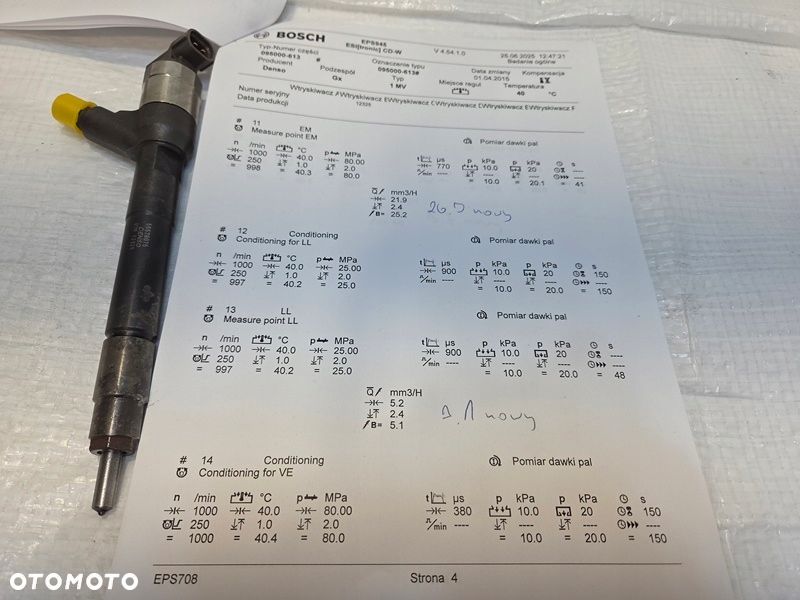 WTRYSK WTRYSKI WTRYSKIWACZE OPEL ASTRA K J MERIVA B 1.6 CDTI 55578075 - 5