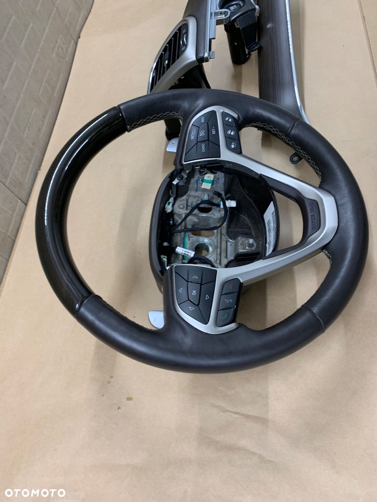 Jeep Grand Cherokee lV WK2 Lift 13-20r Kierownica Skórzana + Drewno Brązowa - 1