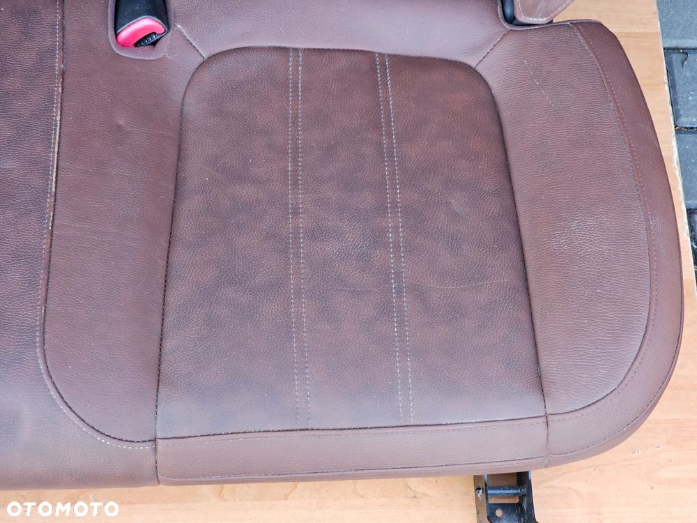 FOTELE TYŁ TYLNE SKÓRZANE KANAPA OPARCIE OPEL ANTARA RUDE BRĄZOWE SKÓRY - 4