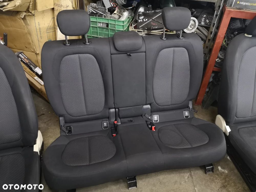 FOTEL KIEROWCY CZARNY MATERIAŁ KANAPA TYLNA BMW 2 F45 ACTIVE TOURER 2017R - 3