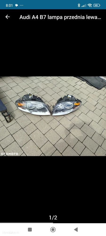 Audi A4 B7 lampa przednia prawa Xenon - 7