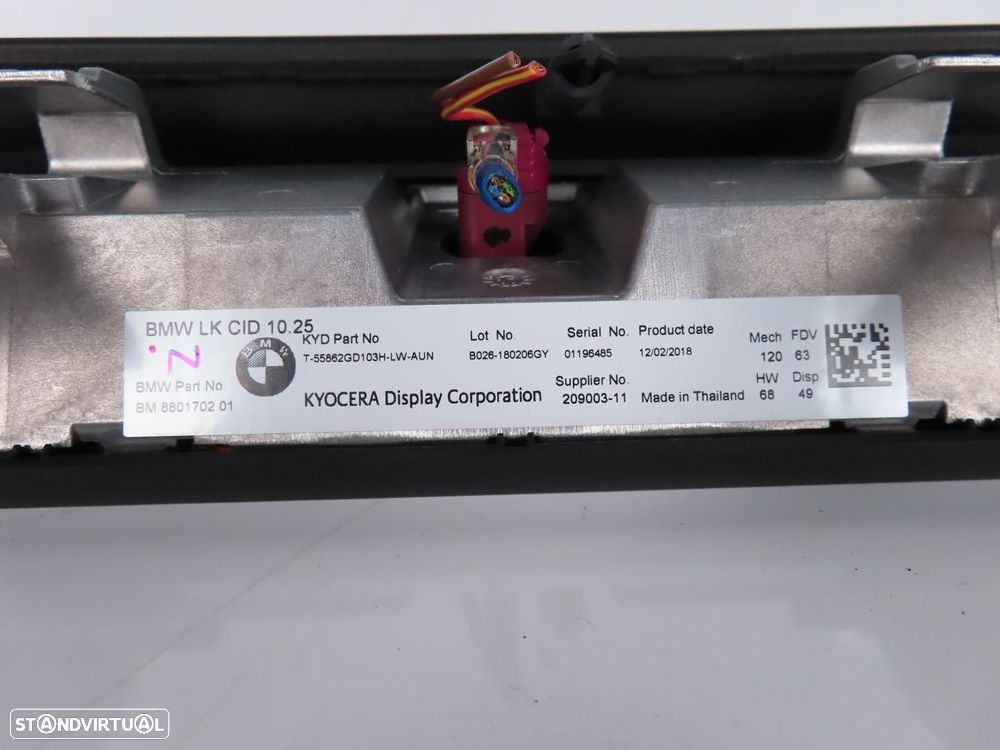 Monitor / Display Central 10.25 GPS Profissional Usado / Original BMW 5 (G30, F9... - 5