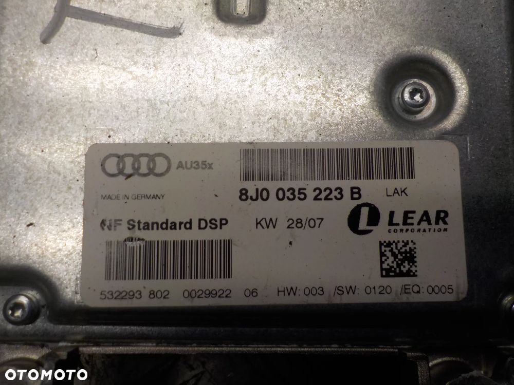AUDI TT 8J WZMACNIACZ RADIA MODUŁ  8J0035223B - 3