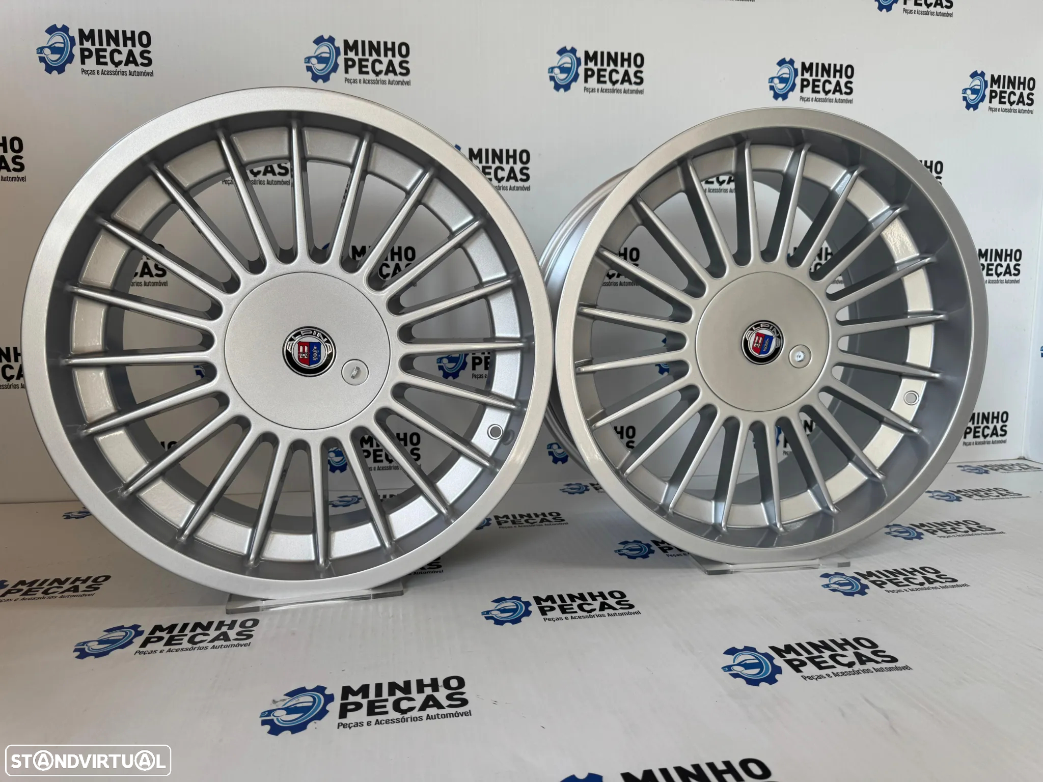 Jantes Look BMW Alpina em 18 (5x112/5x120) Silver - 3