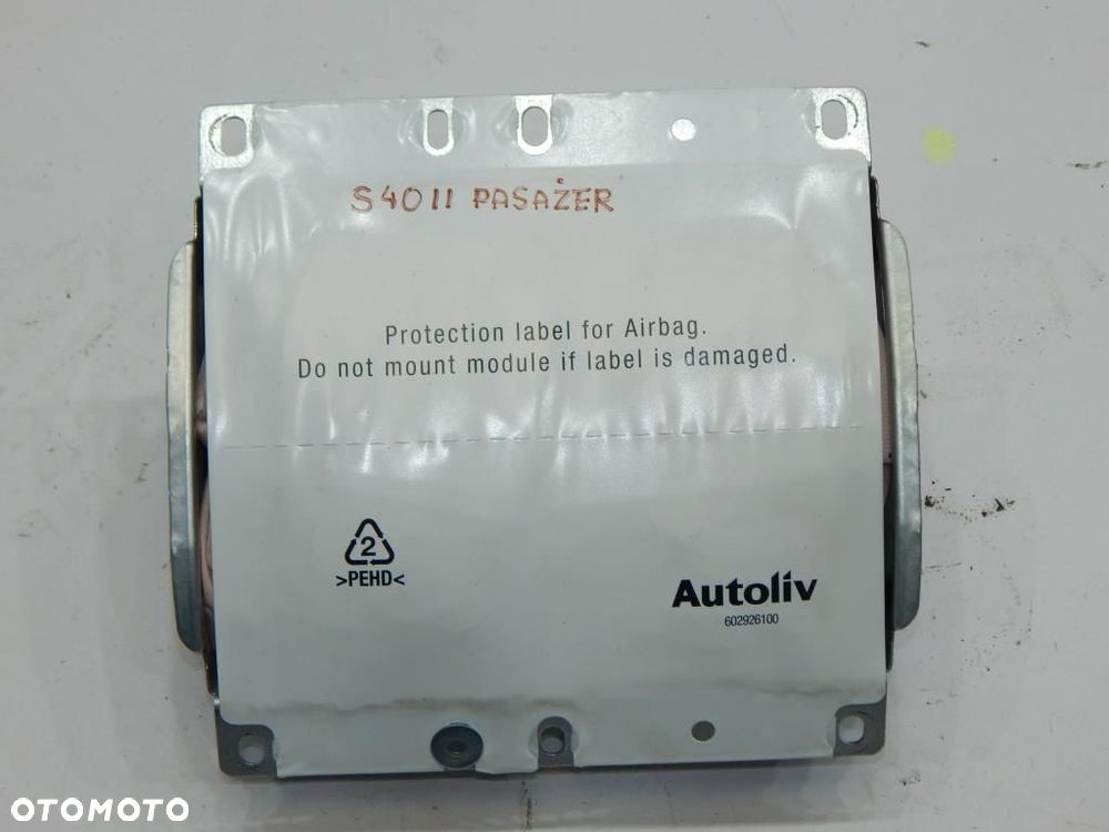PODUSZKA AIRBAG PASAŻERA VOLVO S40 II V50 - 1