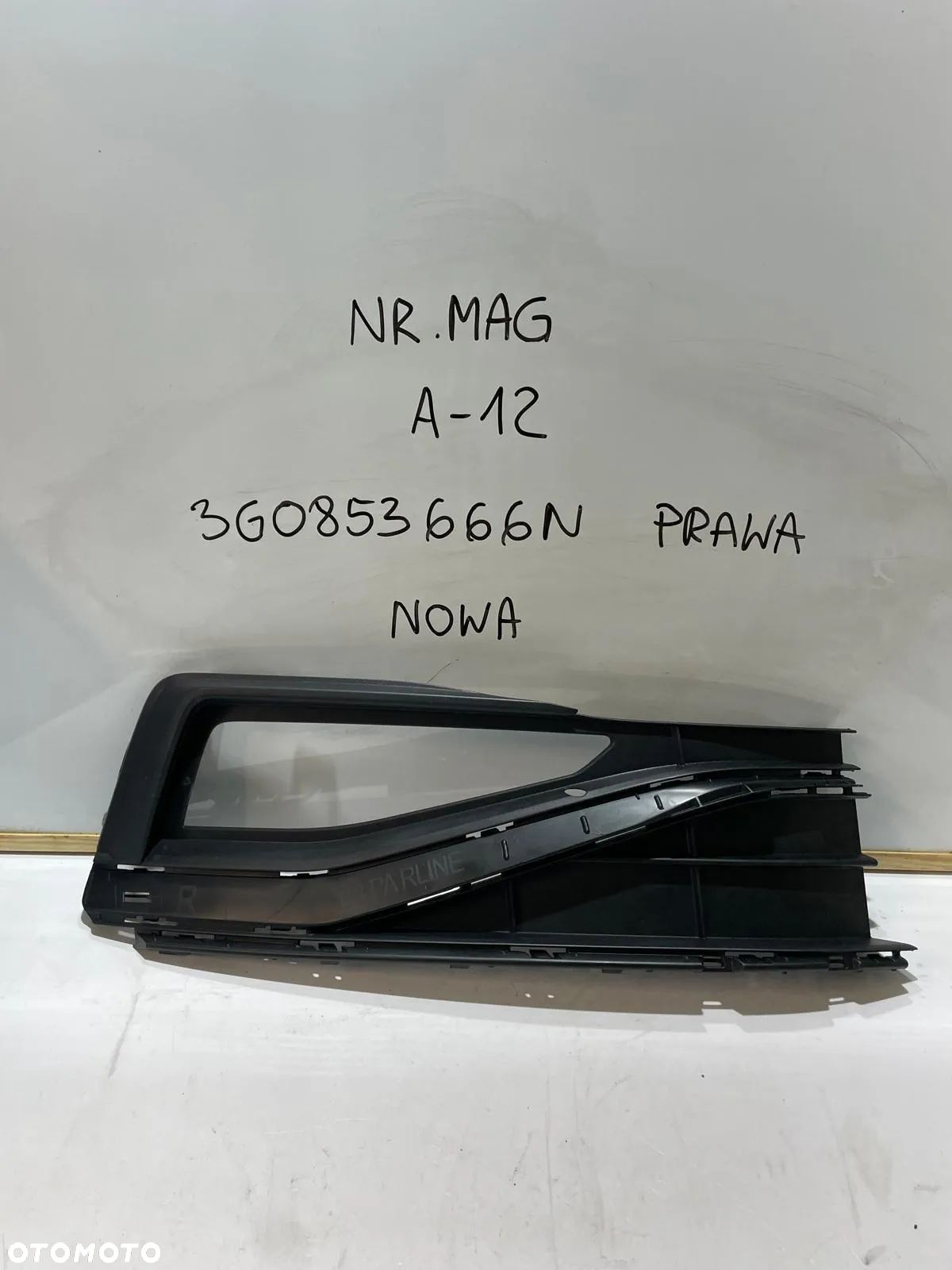 KRATKA ZDERZAKA PRAWA PRZÓD VW PASSAT B8 R-LINE 3G0853666N - 1