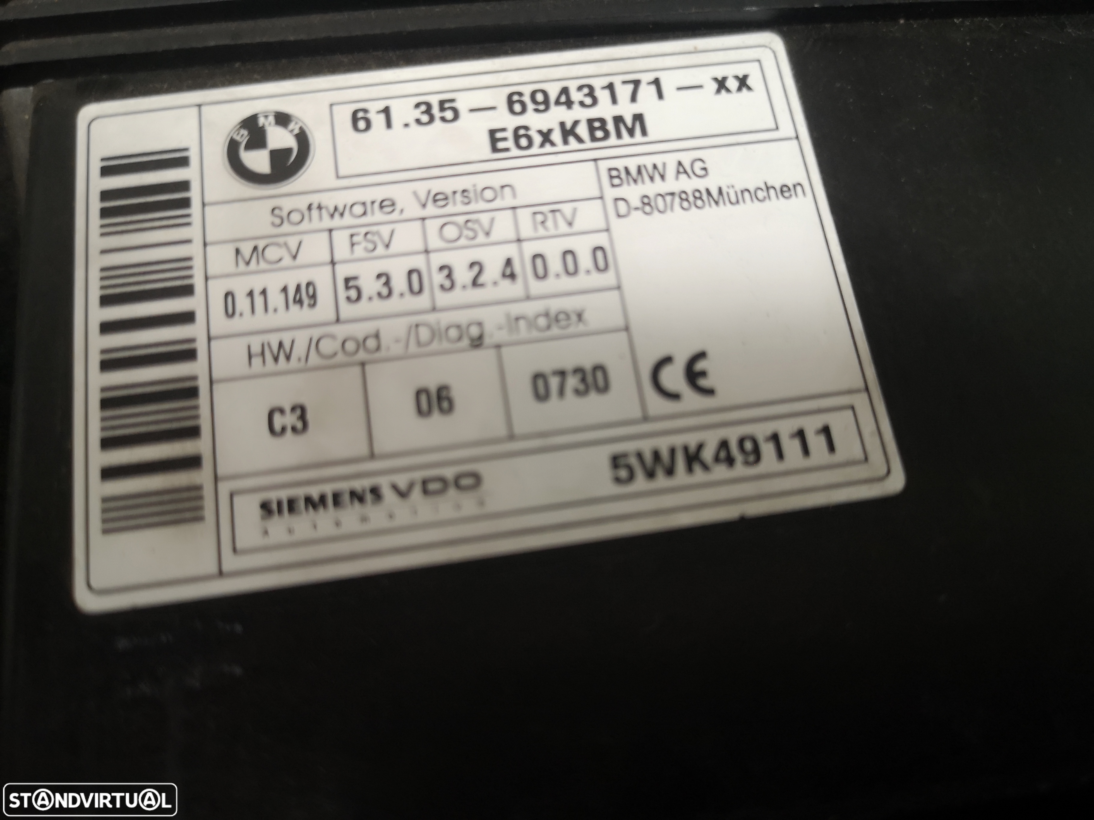 Centralina GATEWAY Bmw ex  e60 e61 e63 e64 e65 e66 2002-2009 - 4
