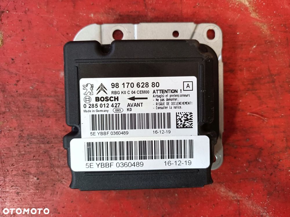 MODUL SENSOR AIRBAG 9817062880 VIVARO Fiat Scudo Jumpy Expert Toyota PROACE - 1