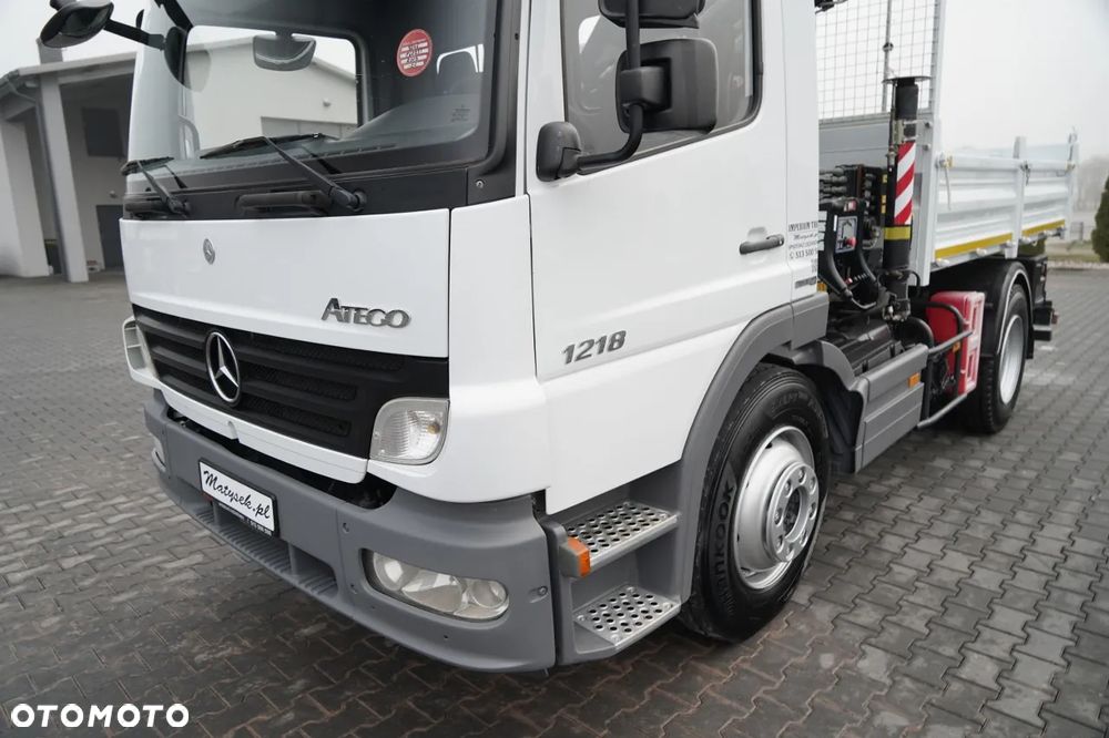 Mercedes-Benz ATEGO 1218 / 4x2 / WYWROTKA + HDS HIAB 0088 BS-3  / PILOT  /MANUAL - 11