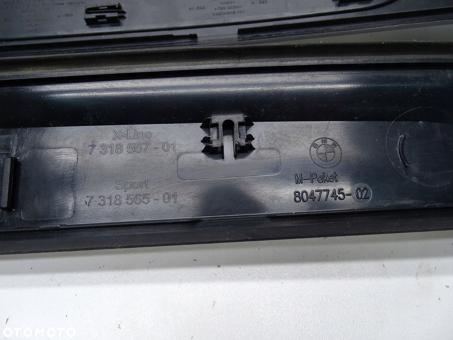 LISTWY PROGOWE NAKŁADKI PROGU BMW E92 E93 M-PAKIET KOMPLET 7900775 - 15