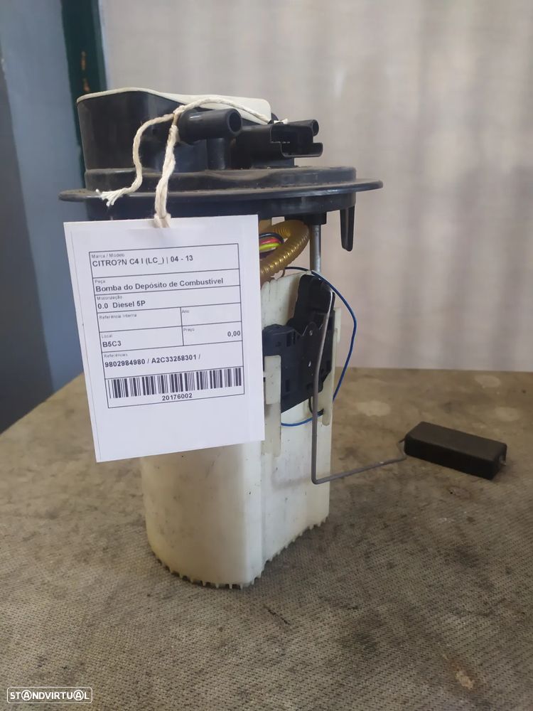 BOMBA DE COMBUSTIVEL CITROEN C4 I / 9802984980 / A2C33258301 - 1