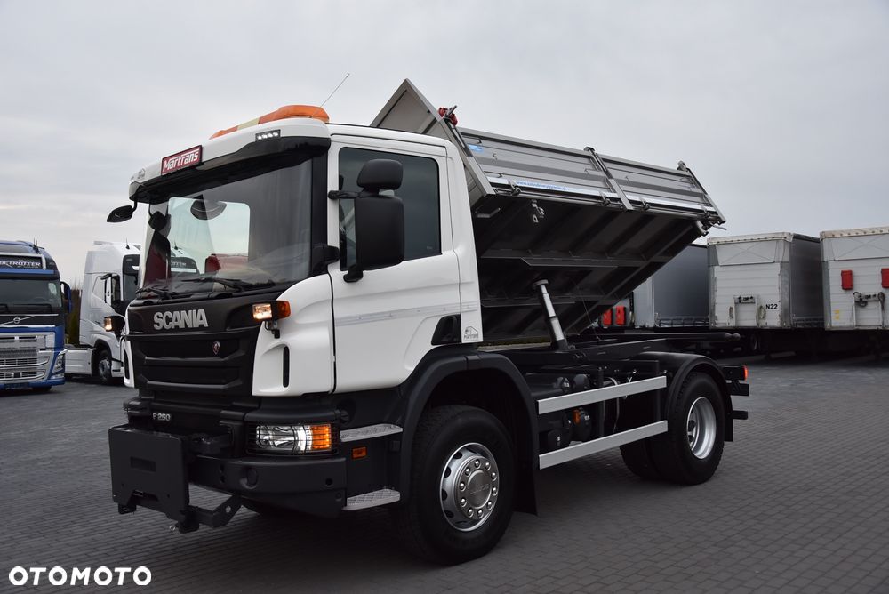 Scania P250 WERSJA OFFROAD / WYWROTKA 3-STRONNA / BLOKADA MOSTU / TYŁ RESOER / P.NOWA / 18 TYŚ KM PRZEBIEGU! / SALON PL / - 27