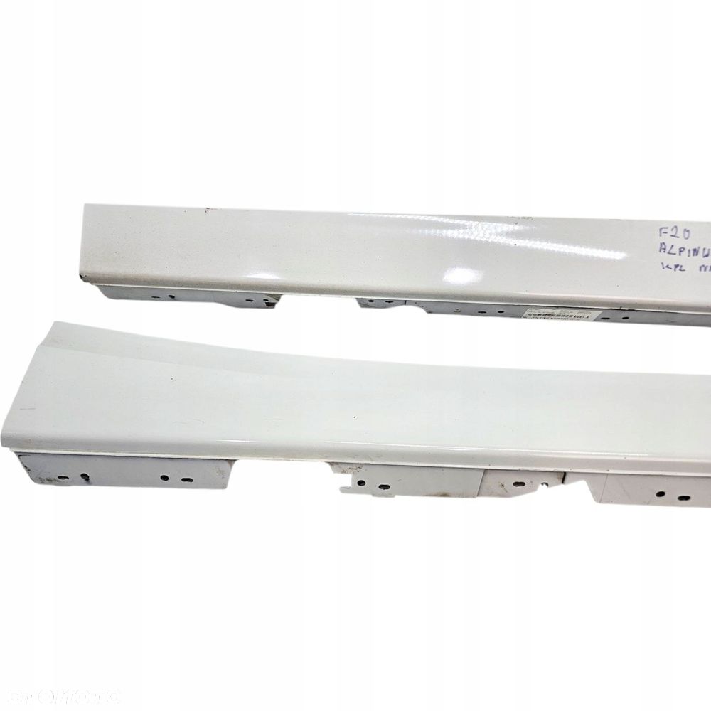 Bmw F20 Listwa Progowa Próg Progi Lewa +Prawa Alpinweiss 300 Kpl Nr 76 - 4