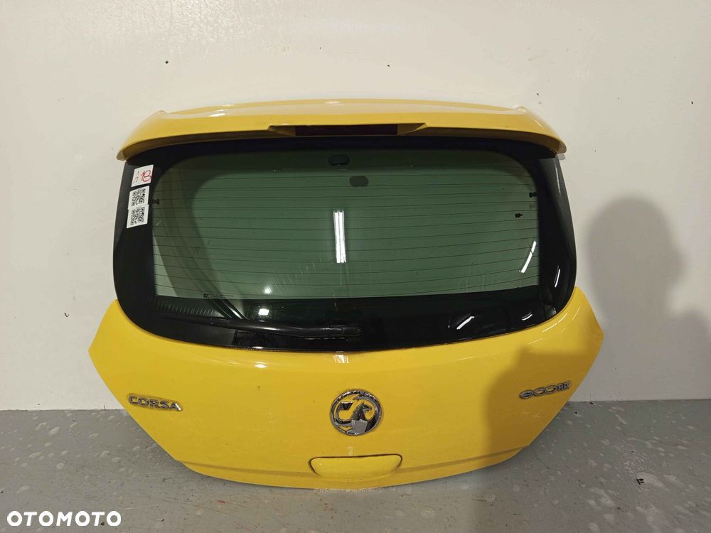 } KLAPA TYŁ TYLNA BAGAŻNIKA OPEL CORSA D Z40D ŻÓŁTA 3D 3 DRZWI HB - 1