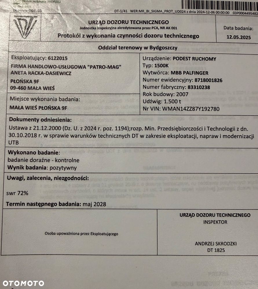 Winda załadowcza 1.500 t MBB - 2