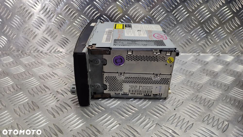 VW TOUAREG 7L 03-09R RADIO CD NAWIGACJA KOD ORYGINAL 7L6035191 - 9