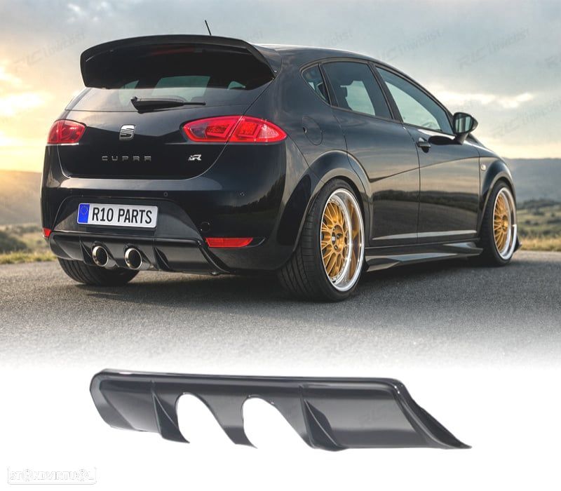 DIFUSOR SEAT LEON 2 05-12 FR CUPRA SAÍDA ESCAPE CENTRAL - 1