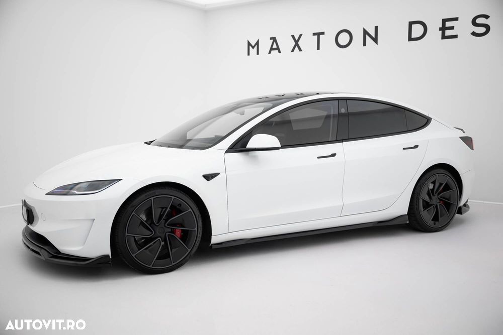 Elemente tuning Tesla Model 3 Highland eleron difuzor prelungire bara fata spate - 5