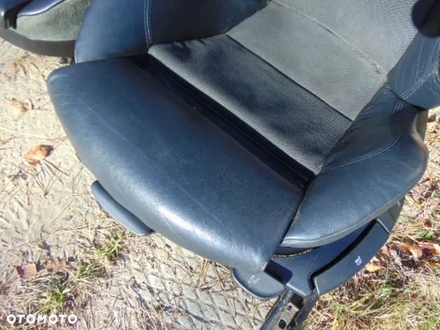 BMW Z4 lift E85 E86 sport M PAKIET FOTEL ładne super FOTELE kubełkowe sport sitze grzane pół skóra czarna - 4