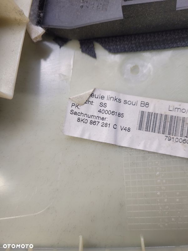 OSŁONA SŁUPKA B LEWA AUDI A4 B8 8K0867281C V48 - 5