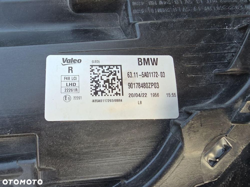 BMW X1 F48 LIFT LCI Lampa prawa przód Full Led 6311-5A01172-03 2022 - 10