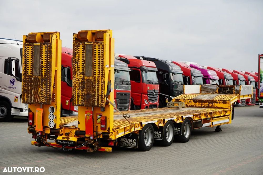 Castera REMORCA AUTO AMC CASTERA / ÎNCĂRCĂTOR JOS / 13,1 M / GAMĂ HIDRAULICĂ / AXĂ DE DIRECȚIE / TROLIU - 7