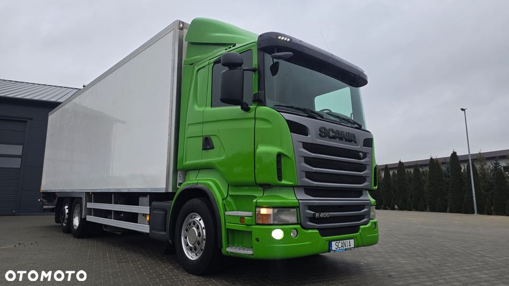 Scania R400 Euro 5 6x2 kontener izoterma 22 palety winda import NL! niski przebieg! super stan! - 35