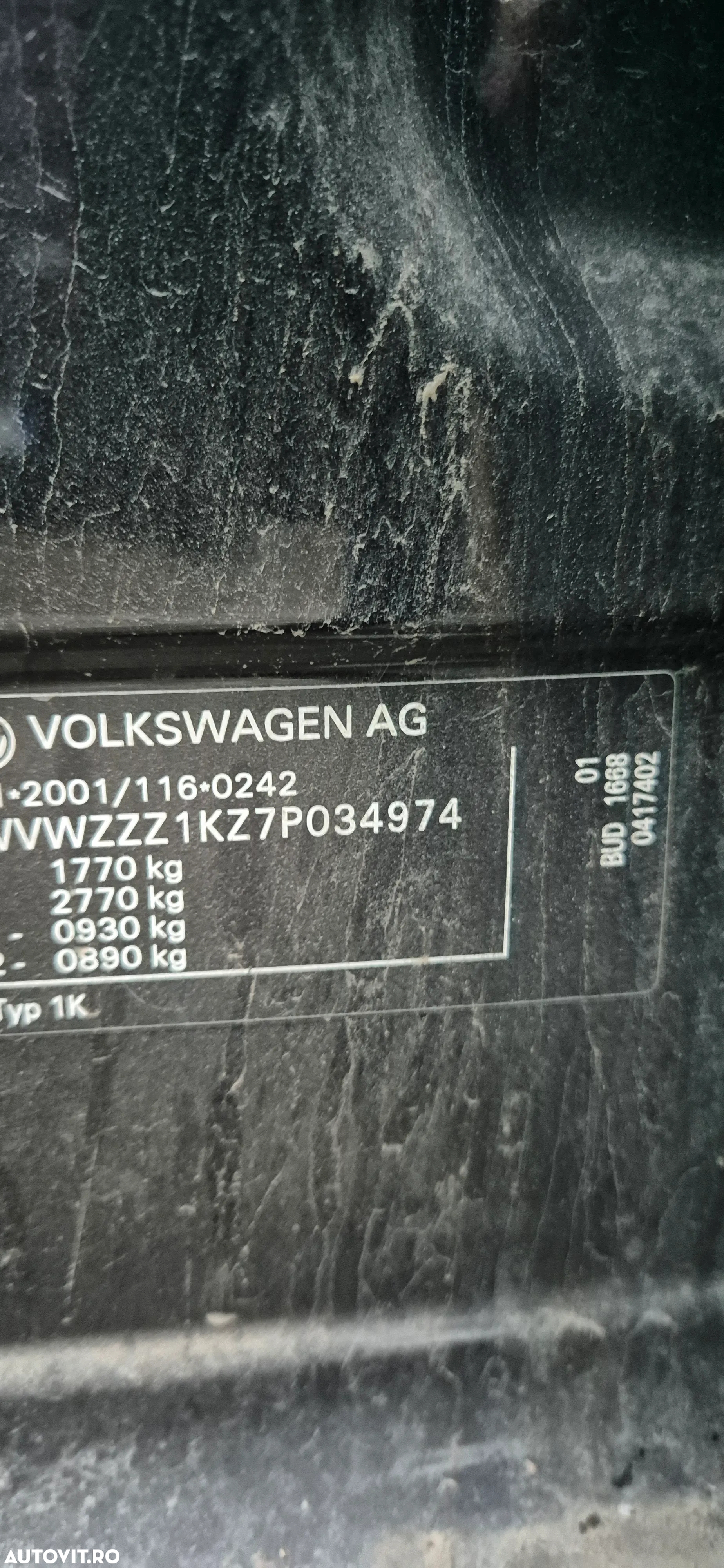 Piese auto Vw Golf 5 1.4 benzina - 16