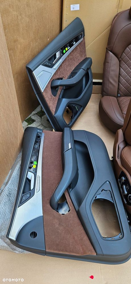 audi s8 a8 d4 lift fotele kanapa boczki brązowa skóra wentylacja masaże - 6
