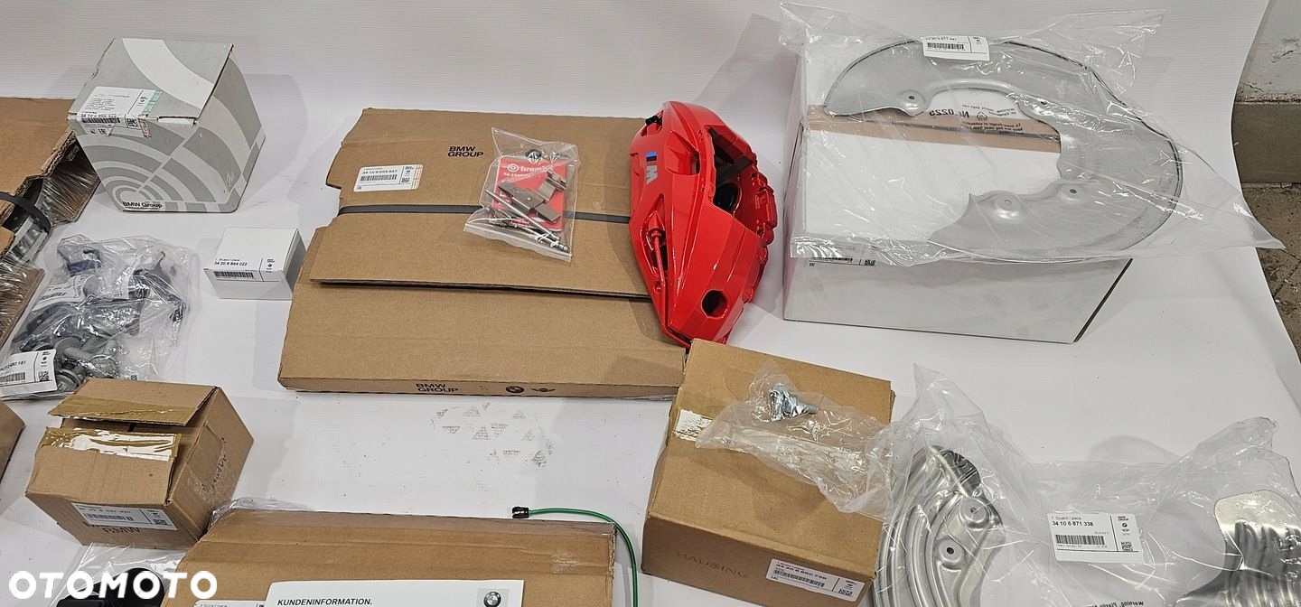 NOWY ORG ZESTAW KOMPLETNE HAMULCE BMW M SPORTOWE CZERWONE - 2450161 - 11