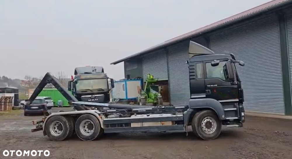MAN TGS 26.440 6x4 – Meiller z systemem HDS (roll-off) + Kontener + Przyczepa – Euro 5 - 2