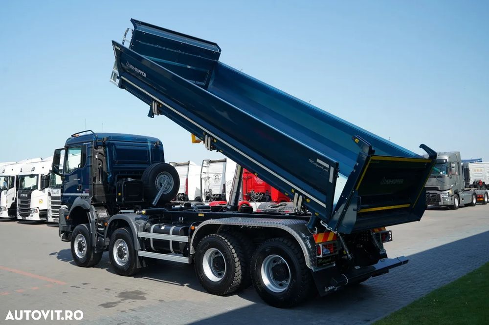 MAN TGS 41.480 / 8x8 / BASCULANĂ SPATE / MANUAL / NOU NOU / KH-KIPPER / - 7