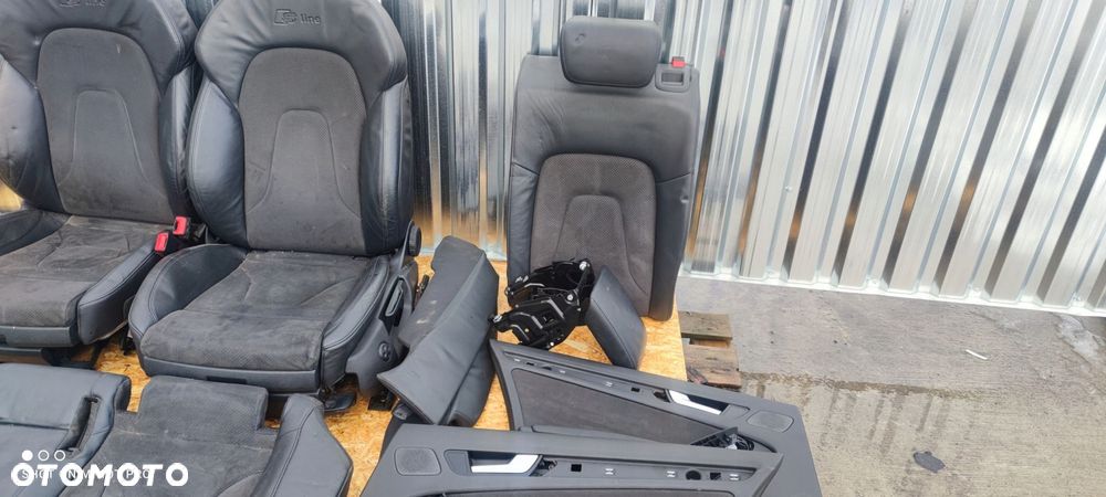 FOTEL FOTELE AUDI A4 B8 S LINE SKÓRA + MATERIAŁ ! - 5