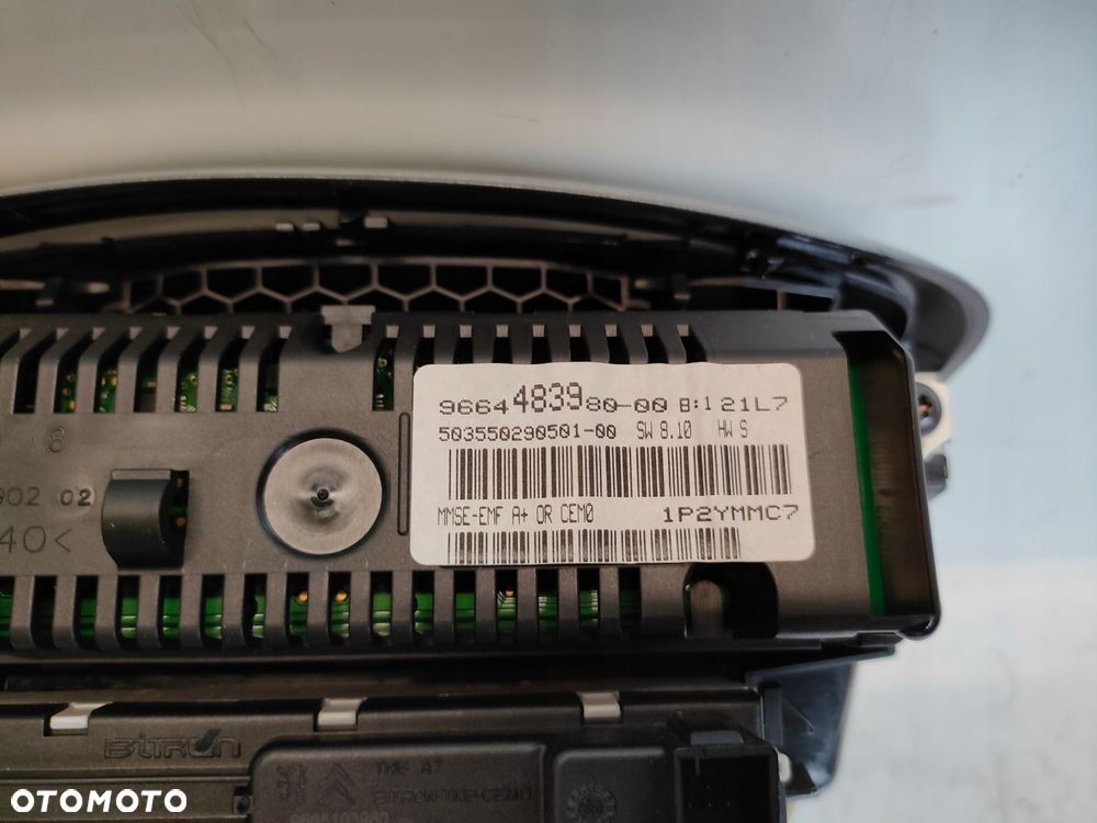 PEUGEOT 207 06- 1.6 HDI KRATKA NAWIEWU ŚRODKOWA WYSWIETLACZ 9664483980 - 9