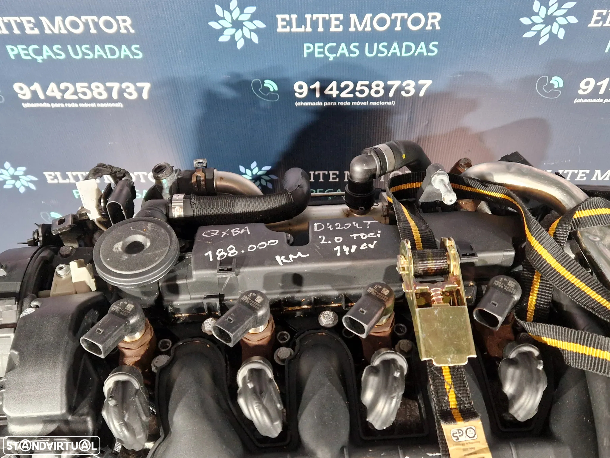 Motor usado QXBA - D4204T FORD MONDEO IV 4 2.0 TDCI 140CV C-MAX S-MAX GALAXY FOCUS G6DA G6DB - 5
