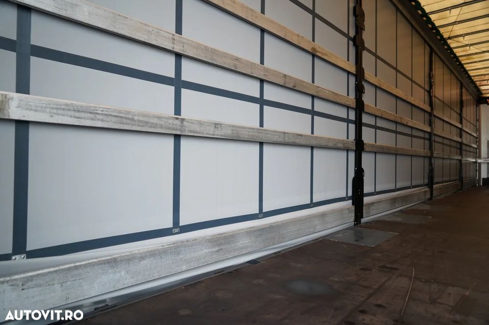 Wielton REMORCĂ CU CORTINĂ WIELTON STANDARD / ACOPERIȘ LVT / SISTEM BDE - STALPINI CULISANȚI / AXĂ RIDICABILĂ / PUȚIN FOLOSITĂ - 16