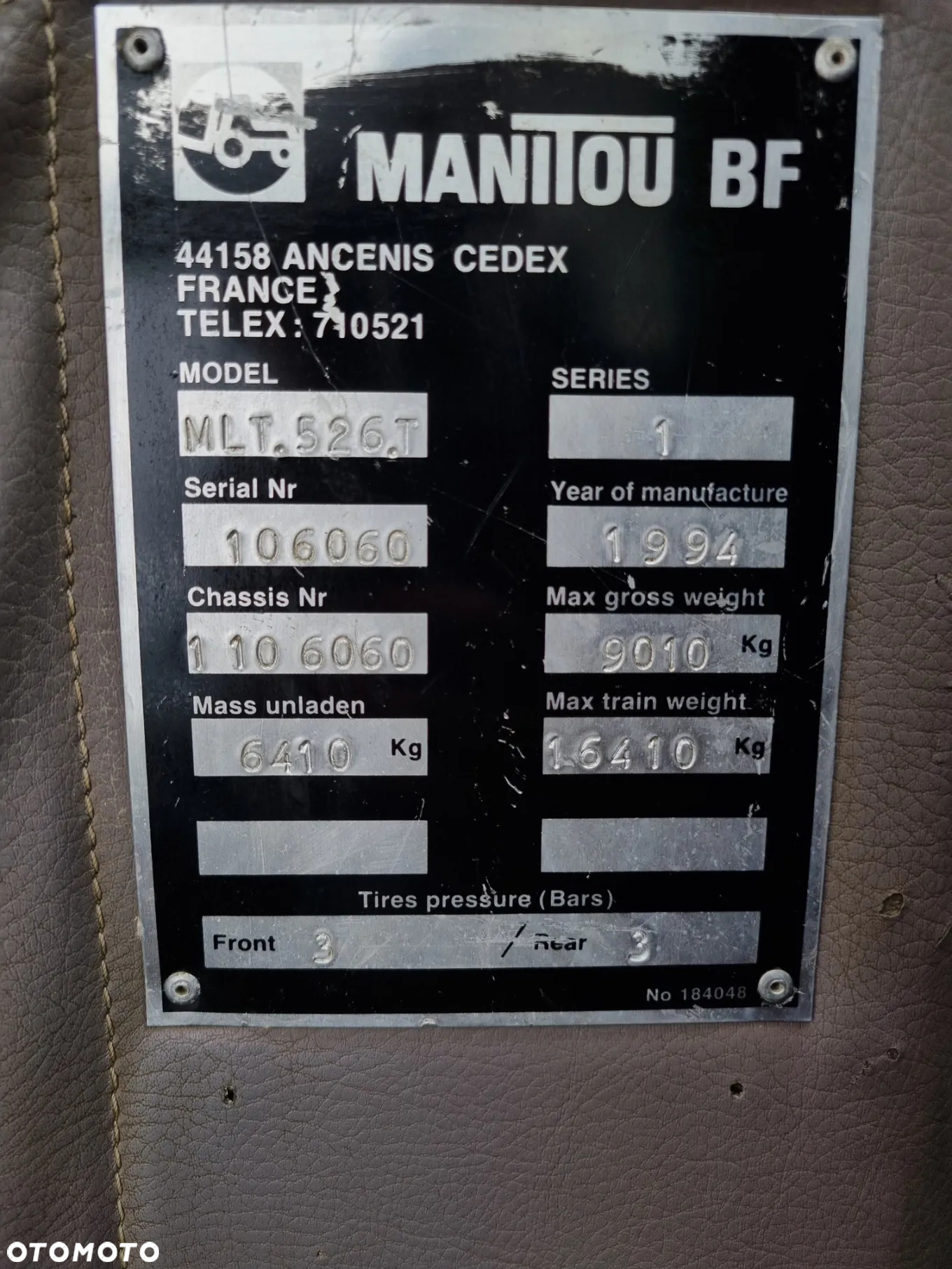 Manitou Ładowarka Teleskopowa MLT 526.Turbo Idealny stan z Norwegii z komunalki 2,5tony Perkins 4 cyl - 21