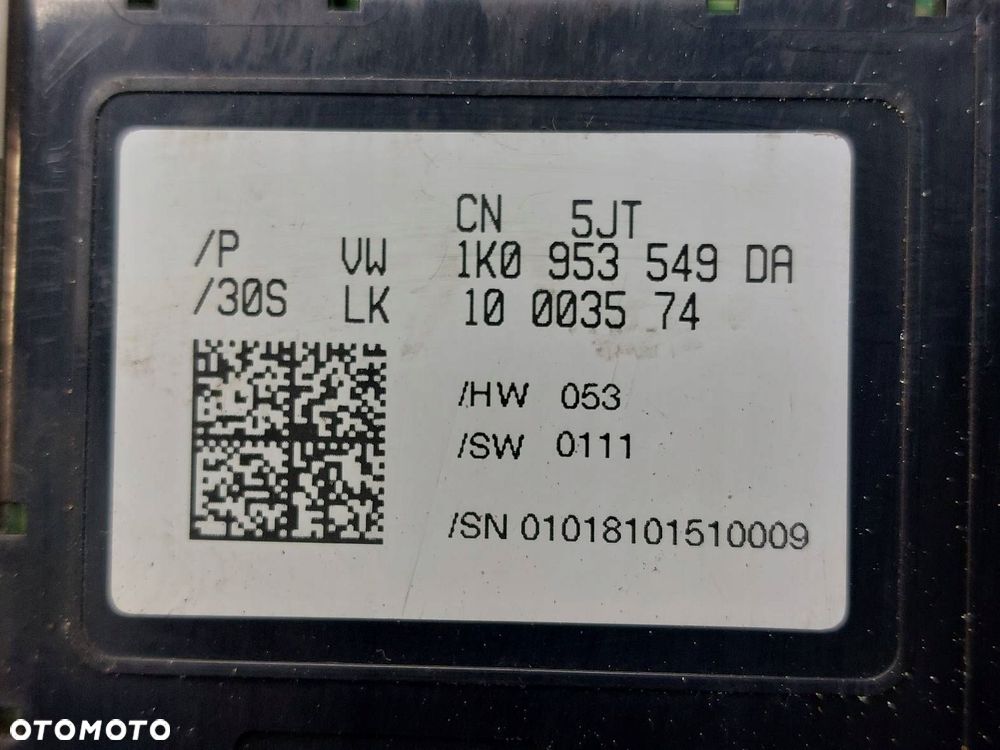 CZUJNIK KĄTA SKRĘTU VOLKSWAGEN CADDY III 1K0953549DA - 2