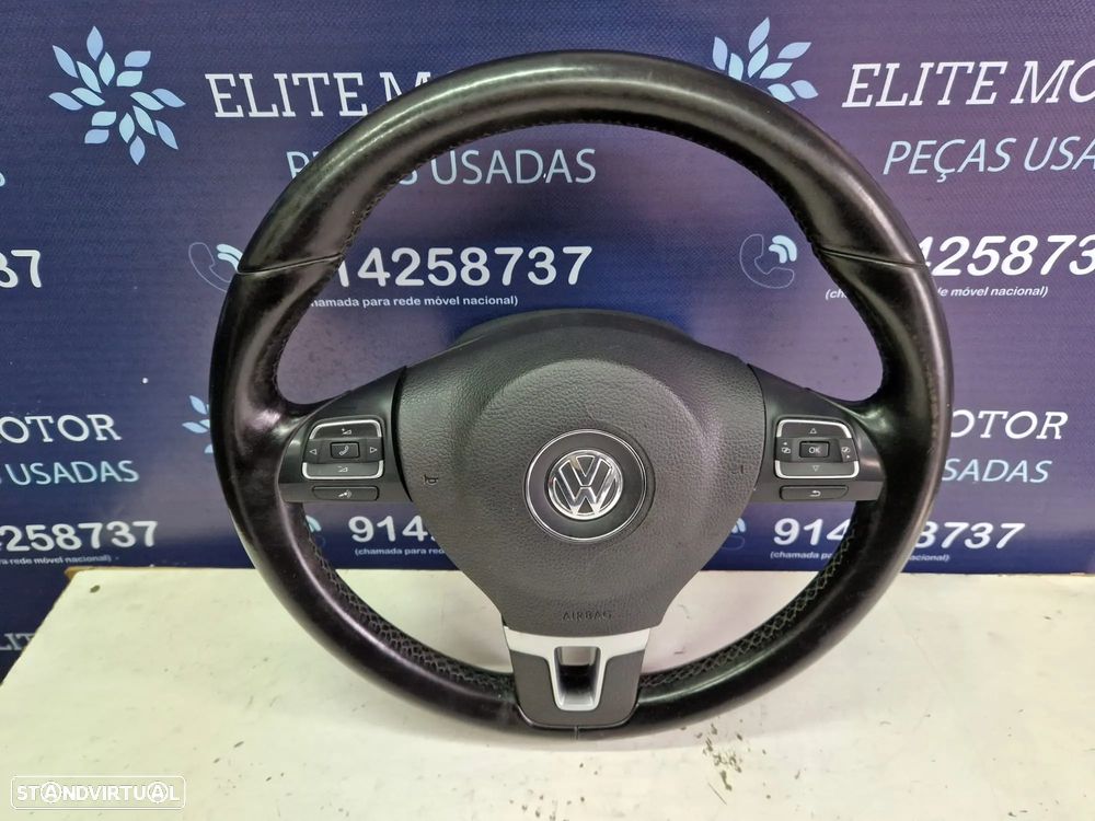 Volante usado pele com airbag VW GOLF VI 6 - 4